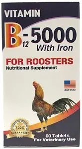 B12-5000 con Hierro para Roosters 60 Tabs