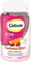 Caltrato Gummy Bites 500 mg Calcio y Vitamina D Suplemento, Cereza Negra, Fresa, Orange - 50 Conde