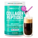 GOBIOTIX Collagen Powder Suplemento con Probióticos - Hidrolyzed Protein Collagen Powder for Women - Hair Skin and Nails, Joint and Digestive Health - Collagen Peptides Tipo I y III - 30 Servings