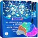 Almohadillas de Ojo (24 pares) - Bajo Patches de Ojo para Ojos Puffy, Arrugas, Círculos Oscuros, Pulseras de Ojo Natural Collagen, Patches de Máscara para Soothe Puffiness, Bolsas de Ojo