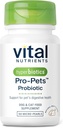 Nutrientes Vitales Pro Mascotas Probióticos para Perros y Cats ← Perro Probióticos para Salud Digestiva, Salud Gut, Diarrea Ocasional* ← Tasty Meat Flavor ← Non-GMO ← Hiperbióticos pretenidos 60 Micro Tabletas