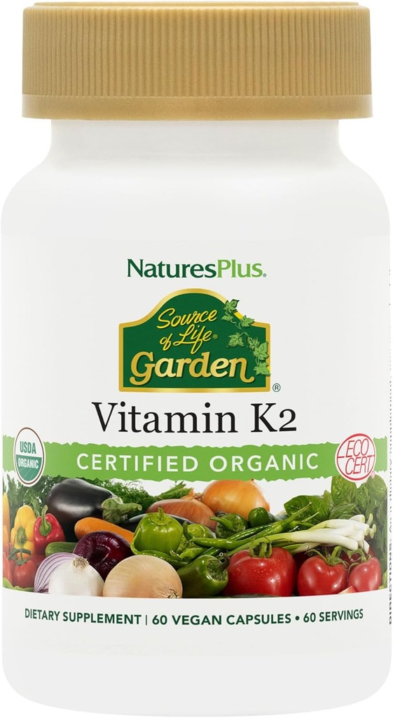 Nature's Plus Sol Garden VIT K2 120 mcg V Capsules, 60 Conde