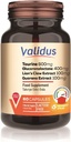 VALIDUS Taurine 800 mg + Glucoronolactona 400 mg + Claw de León Extracto 100 mg + Guarana Extracto 100 mg 60 cápsulas