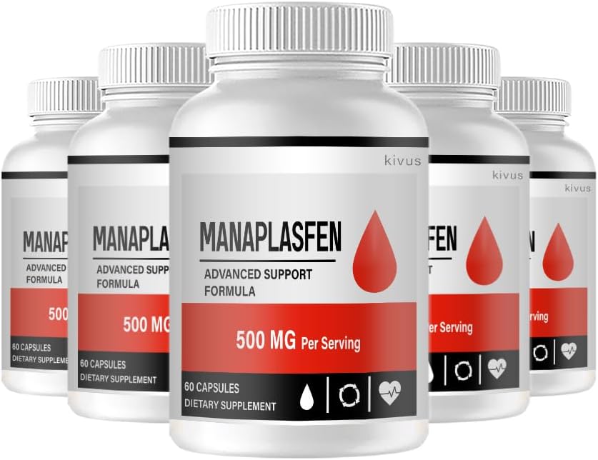 (5 Pack) Manaplasfen - Manaplasfen Apoyo Avanzado (300 cápsulas)