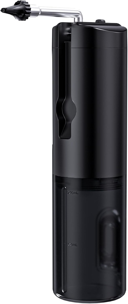 Kit de eliminación de cera de oído Premium - IPX7 Herramienta de limpieza de oído impermeable con pantalla LED clara, sistema de riego eléctrico recargable USB, herramienta limpiadora de oídos eléctricos segura y eficaz