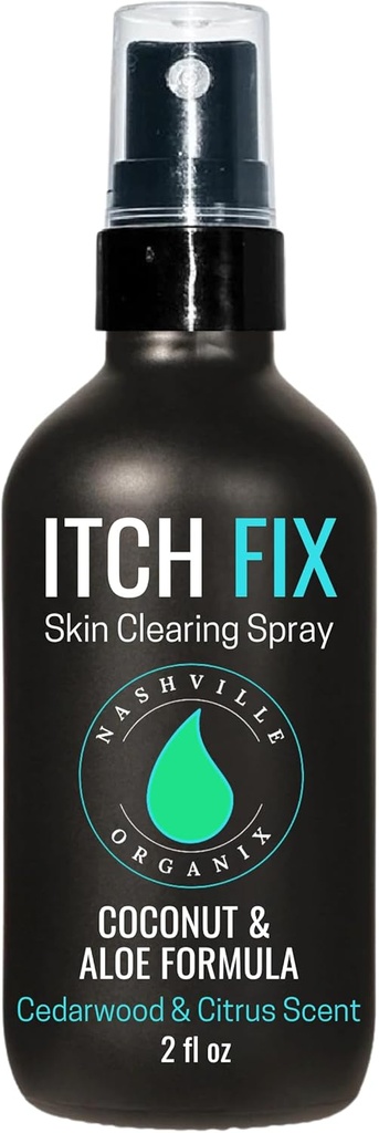 Dr. A's Itch Fix Skin Clearing Spray ¦ Athlete's Foot ' Jock Itch Solution ← Itching Relief for Groin, Feet, Inner Thigh ← Ingredientes Naturales y Aceites Esenciales