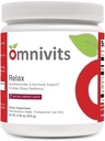 Relax Natural Cherry Flavor | Magnesium as Albion Di-Magnesium Malate, Myo-Inositol, Taurine, GABA, L-Theanine (Suntheanine) | Healthy Blood Pressure, Emotional Wellness| Powder 60 Serving
