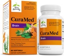 Terry Naturalmente CuraMed Cerebro - Suplemento dietético de apoyo Claridad & Focus - Suplemento de salud cerebral con Curcumin " Turmeric Aceite esencial para la concentración de ayuda - 60 Softgels