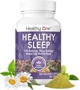 Sueño saludable - 10 REM Inducing Ingredients - soporta todas las etapas del descanso profundo - No puede dormir - Inquieto - Melatonina - Valerian - Chamomile - Theanine - GABA - Hops - Lemon Balm - 120 Conde