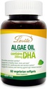 Lovita Algae Oil, Plant Based DHA Alternative to Fish Oil, Vegan Omega 3 with DHA 200 mg, 60 Vegetarian Softgels