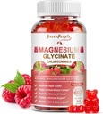 GREENPEOPLE Magnesium Glycinate Gummies 400mg - Suplemento de Potasio de Magnesio Gratuito con Magnesio Malate, Vitamina D, B6, y CoQ10 para el apoyo a la calma &amp; sueño para adultos - Raspberry Gummies