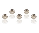 Resound Seguro Fit Hearing Aid Domes Smoky Gray Tips Ear Pieces Confortable para Open Fit BTE Amplificador de sonido PSAP Kit invisible 10mm (L x 5)
