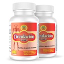 Nutrisalud Productos Complejo Circulacion, Capsulas naturales para la circulacion. Set de 2 frascos. Combaten Varices,calambres,hinchazon de pies y Manos,ayudan a bajar el colesterol.