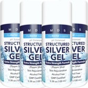 Colloidal Silver Gel Extra Strength - 35ppm Activated Colloidal Silver Gel for Maximum Potency - Made in USA - Structured Formula in a Convenient 4 Pack