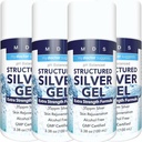 Colloidal Silver Gel Extra Strength - 35ppm Activated Colloidal Silver Gel para potencia máxima - Made in USA - Formula estructurada en un conveniente 4 Pack