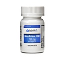 Meclizina 12,5 mg Antiemético, enfermedad de movimiento 100 cápsulas PACK de 2
