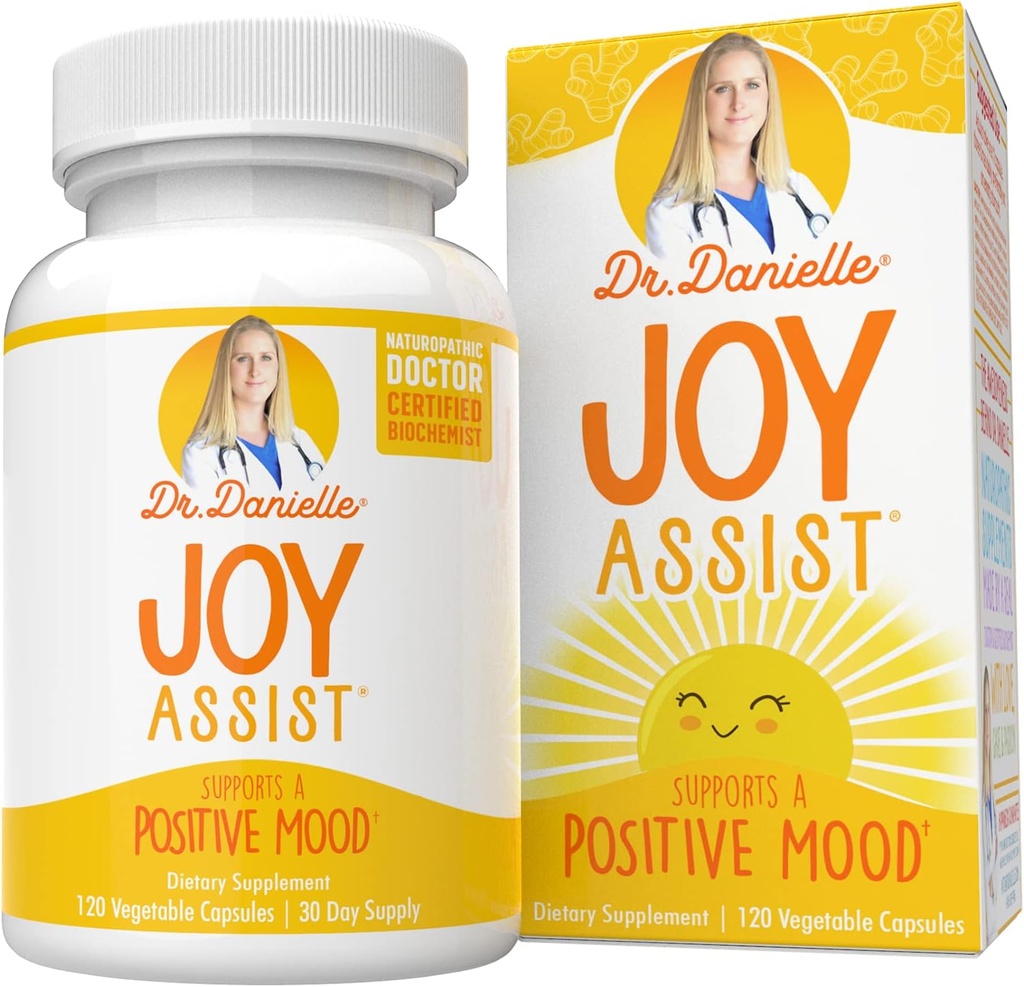 Doctor Danielle Joy Assist | 100% Plant-Based Supplement for Boosting Mood | Helps Relax The Mind | Contains 11 Powerful Herbs Non-GMO 60 Capsules