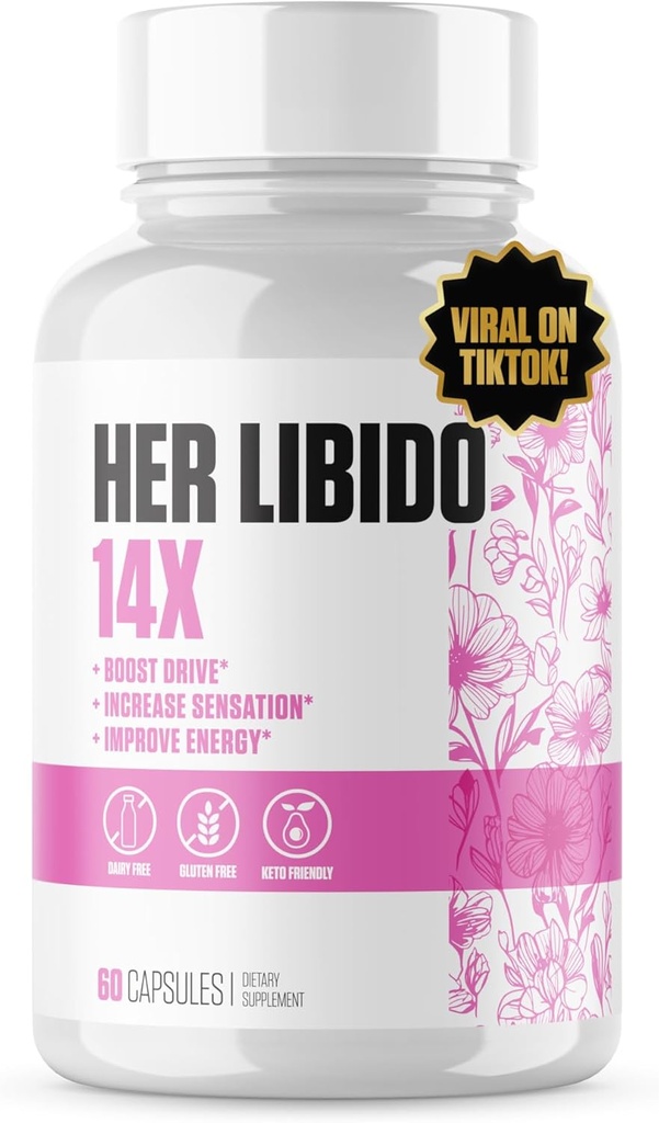 EPN Suplementos Su Libido 14x Extra Strength ← #1 Enhancement Femenino Rated &amp; Energy Booster Increase Drive,Boost Mood,Balance Hormones w/ BioPerine,Ashwagandha,Maca Root + 11 Más - 60 píldoras