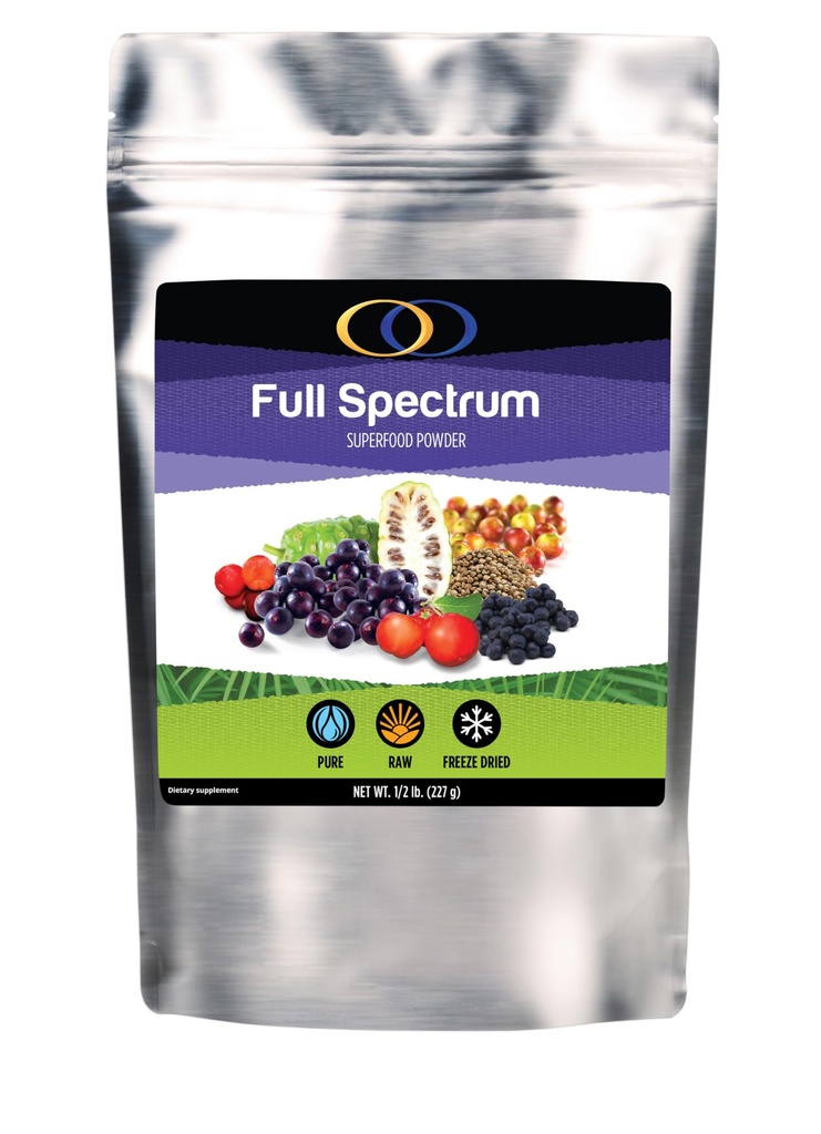 Optimally Organic Raw Freeze Dried Full Spectrum Superfood Powder - Immune System &amp; Digestion Support