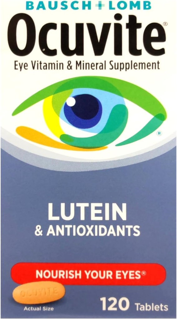 Bausch &amp; Lomb Ocuvite con Lutein - 120 Tablets