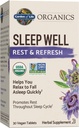 Jardín de Vida Orgánicas Descanso del sueño > Refrescos 30 Tabletas, Balm de limón, Tea verde Extracto L-Theanine, Golondrina Root, Chamomile, Probióticos-Organic No GMO Vegan Gluten Suplemento Herbario Libre