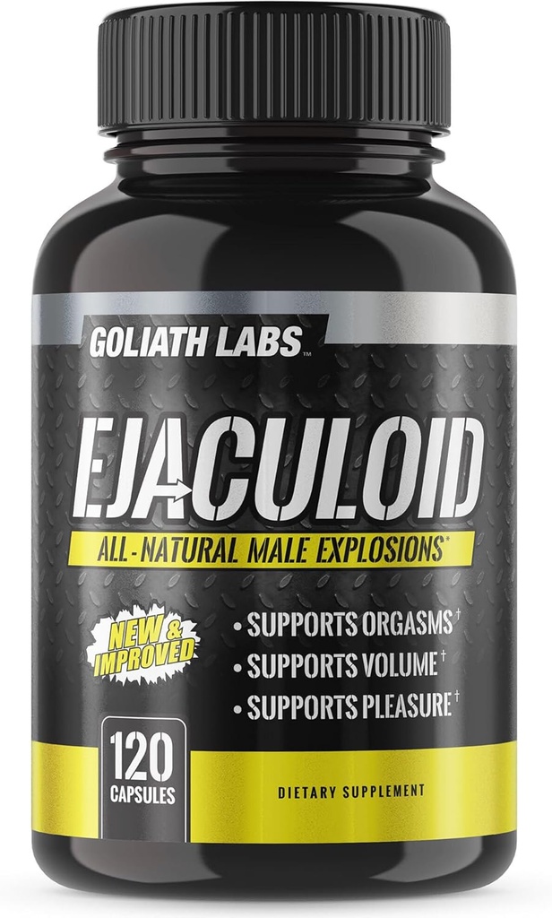 Goliath Labs Men's Energy Booster Capsules [120 Capsules/Bottle] Natural Stamina Booster Pills for Men More Volume - Multivitamin Enriched Performance Boosting Health Supplements