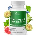 VITAMIN SOLUTIONS Thermogenic Fat Burner Brazil Lean, Weight Loss Pills for Women, Waist Trimmer &amp; Supplements for Bloating for Women &amp; Men, 60 Capsules