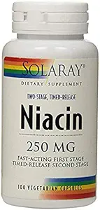 TSTR Niacin Solaray 100 VCaps