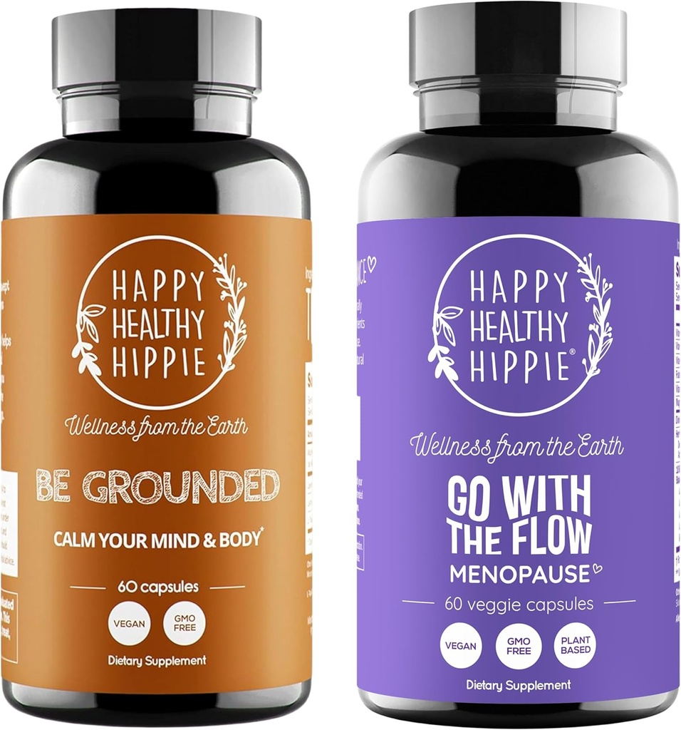 Happy Healthy Hippie Go with The Flow Menopause Support " Be Grounded Stress Relief