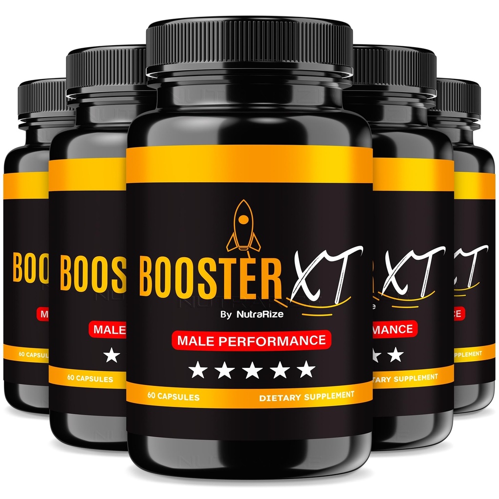 NutraRize (Pack of 5 Booster XT for Men, Male Enhancing Capsules, Premium Formula to Support Daily Energy &amp; Peak Performance, Multivitamin Pills for General Health, Reviews (300 cápsulas)