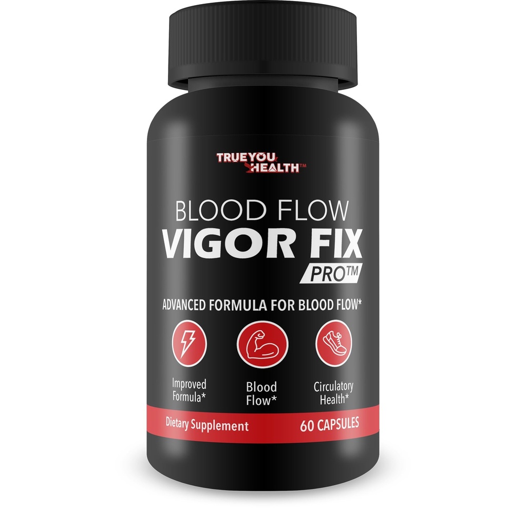 Blood Flow Vigor Fix Pro - Our Best Blood Circulation Supplements for Men - Healthy Blood Flow Supplement Powder - Advanced Blood Flow Care - Boost Blood Flow Pills - Blood Flow Circulation Support