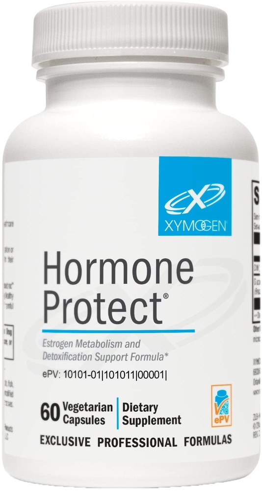 XYMOGEN Hormona Proteger - Suplementos de Dim para Mujeres con Glucorafanina del Extracto de Broccoli - Promover la desintoxicación, equilibrio &amp; Protege los tejidos sensibles al estrógeno en el pecho &amp; Más (60 cápsulas)
