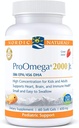 Nordic Naturals ProOmega 2000 Jr., Strawberry Flavor - 60 Soft Gels - 1120 mg Omega-3 - Ultra Potent Fish Oil - EPA & DHA - Promueve Cerebro, Corazón, & Immune Health - Non-GMO - 30 Servings