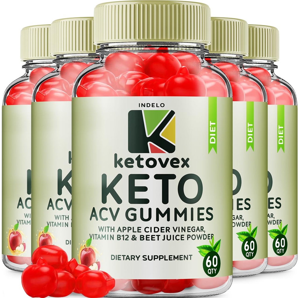 (5 Pack) Ketovex Keto BHB Gummies Advanced Formula, Ketovex BHB Weight Management ACV Gummies Reviews, Ketovex ACV Keto Vex BHB Gummy Gomitas Ketosis, Ketovex Gummies, B12 (300 Gummies)