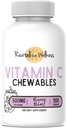 Vitamina C Chewables Ø 500 mg Vitamina C como Ácido Ascóbico por Servir TENIDO Berry Blast Flavor TENIDO 60 Servimientos