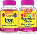 BuenoSí Hierro + Vitamina C Niños + Citrato de magnesio Niños, Gummies Bundle - Gran Tasting, Suplemento de vitamina, Gluten Gratis, GMO Gratis, Chewable Gummy