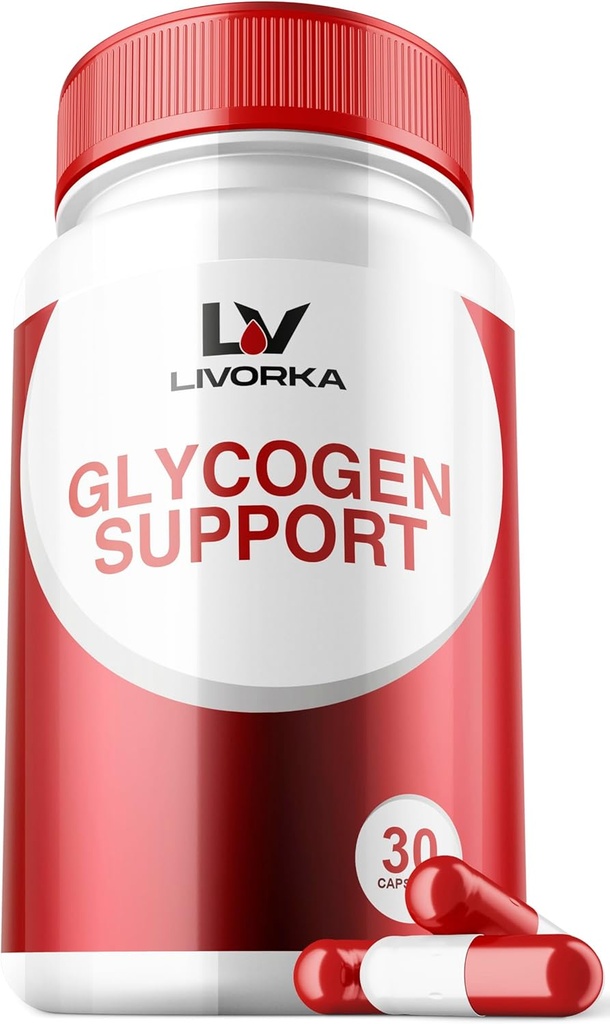 1 Pack - Glycogen Support, Glycogen Control Advanced Formula, Glycogen Capsules, Glycogen Fix with Powerful Ingredients, 30 cápsulas por botella durante 30 días