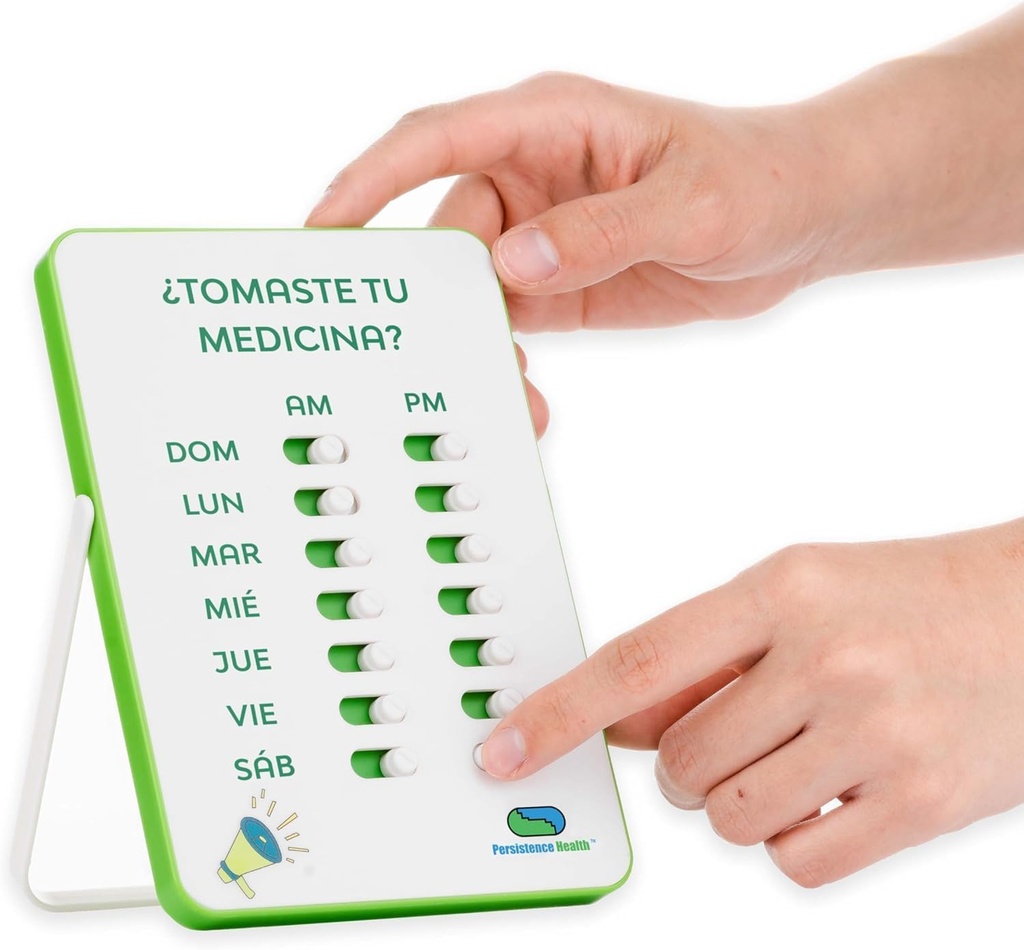 Medication Tracker &amp; Pill Reminder ← Reminder Visual Alarm ← 7 Day AM PM Medication Reminder Silencio Take and Slide ← No Más Segunda incursión o doble uso perfecto para los ancianos (Dos Columnas Españolas)