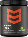 MTN OPS Yeti Pre-Workout Powder Energy Drink with Creatine, 200mg Caffeine &amp; BCAAs with Beta Alanine, 30-Serving Tub, Green Apple