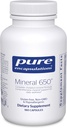 Encapsulaciones puras Mineral 650 ← Combinación hipoalergénica de Chelated habitMinerals  180 Capsules