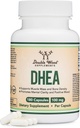 DHEA 100mg ← 180 Capsules ← Max Strength 6 Mes Fuente ← Tercera Parte Tested ← Equilibrio hormonal y envejecimiento saludable por Madera Doble