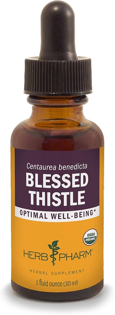 Herb Pharm Certified Organic Blessed Thistle Liquid Extract - 1 Ounce