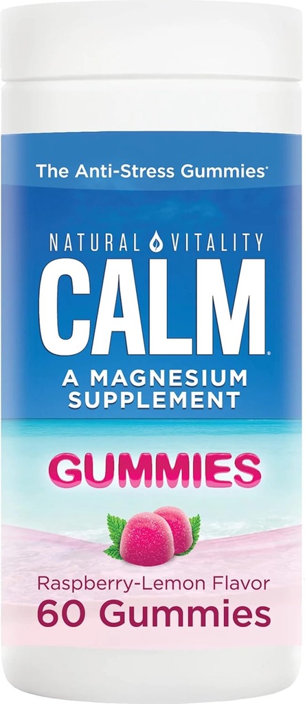 jogi Calm Gummies, Magnesium Supplement, Raspberry-Lemon Flavor, Conveniente, Delicious Gummies: Natural Vitality Calm Gummies for Adults Have Great-Tasting Raspberry-Lemon Flavor 60 Gummies