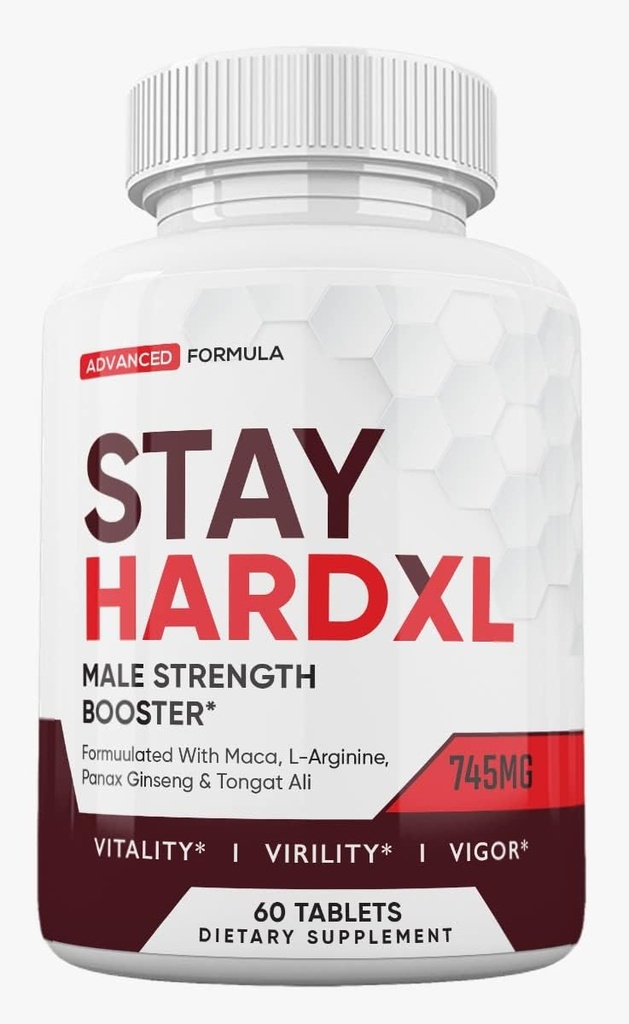Zonata Stay Hard XL Suplemento para Hombres es una fórmula natural diseñada para apoyar y mantener los niveles de energía y rendimiento de los hombres, permanecer duro XL promover la salud general y la vitalidad. (60 Tabletas)