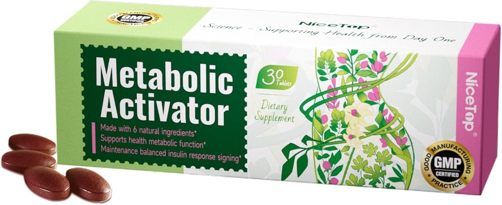 Activador metabólico, con extracto de hoja de Mulberry, vitamina C, PQQ, 30 tabletas