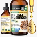 BIO KRAUTER Maitake Mushroom Extract - Maitake Liquid Supplement for Immune Support - 680 mg por Serving - Vegan, Alcohol &amp; Sugar Free Drops 4 Fl.Oz.