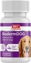 Bio Pet Active BiodermDOG 0.5 Zinc and Biotin Tablets for Dogs, Immune System, Skin, Coat and Nail Support for Dogs, 1,32 oz, 75 Chewable Tablets