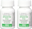 SDA LABORATORIES Diphenhydramine 50mg, Alivio de la Alergia, Capsules Antihistamínicos, Fórmula de acción rápida para el estornudo, Runny Nose & Itchy Eyes – 100 Conde (2 Pack)