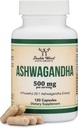 Ashwagandha Capsules, 120 Conde (500mg Extracto 20:1 Potency) Adaptogen Stress Relief by Double Wood