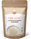 SPICY ORGANIC Organic Ashwagandha Root Powder – 1 lb., Non-GMO, 100% Raw from India – Indian Ginseng (Withania Somnifera) – Natural Stress Support, Energy & Immune Health